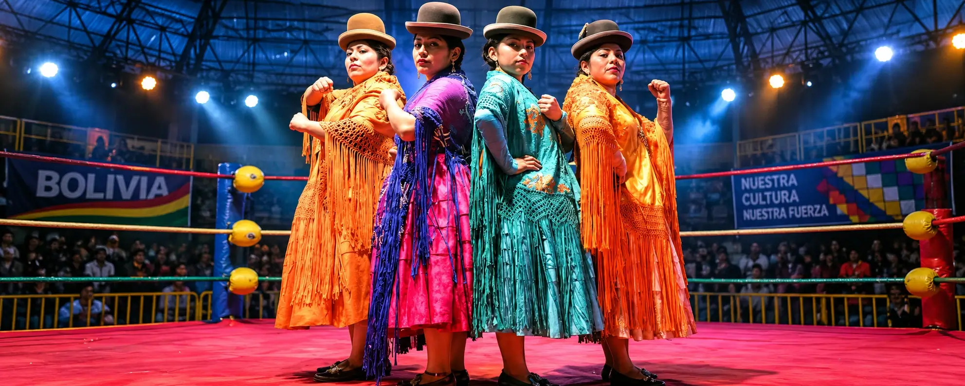 Cholitas Wrestling Cultural Show from La Paz